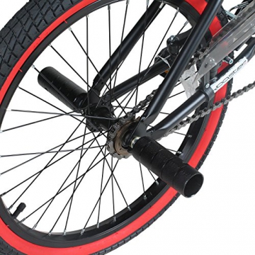 20 Zoll BMX Rooster Big Daddy Spoked SPECIAL EDITION Rotor Pegs , Farbe:schwarz/rot - 5