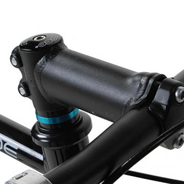 700C 28 Zoll Fixie Singlespeed Bike Galano Blade 5 Farben zur Auswahl, Rahmengrösse:56 cm, Farbe:Schwarz / Blau - 3