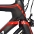 BEIOU® 2016 700C Rennrad Shimano 105 Bike 5800 11S Rennrad T800-M40 Carbon Aero-Rahmen Ultra-light 18.3lbs CB013A-2 (Matte Black&Red, 500mm) - 
