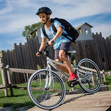 Bergsteiger Kansas 24 Zoll Kinderfahrrad, geeignet für 8, 9, 10, 11 Jahre, Shimano 6 Gang-Schaltung, Mountainbike mit Weißwandbereifung, Jungen-Fahrrad, Mädchen-Fahrrad - 7