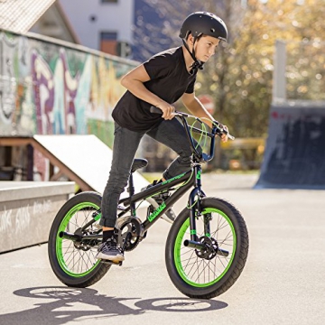 Bergsteiger Tokyo 20 Zoll BMX, Fatbike, 360° Rotor-System, Freestyle, 4 Stahl Pegs, Kettenschutz, Freilauf - 5