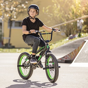 Bergsteiger Tokyo 20 Zoll BMX, Fatbike, 360° Rotor-System, Freestyle, 4 Stahl Pegs, Kettenschutz, Freilauf - 7