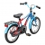 BIKESTAR Premium Sicherheits Kinderfahrrad 16 Zoll für Jungen und Mädchen ab 4 - 5 Jahre ★ 16er Kinderrad Modern ★ Fahrrad für Kinder Blau & Rot - 4