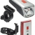 Büchel Batterieleuchtenset LED-AKKU Set-Leuchtturm Pro 40 Lux StVZO Zugelassen für alle Räder, Silber/Schwarz, 51125700 - 2