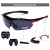 Carfia Multi TR90 UV 400 Outdoor Sport Brille Polarisiert Sonnenbrille Radbrille mit 5 wechselbare Linsen für Skilaufen Golf Radfahren Laufen Angeln Baseball - 5