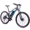 CHRISSON 27,5 Zoll E-Bike Mountainbike - E-Weger grau blau 53 cm - Elektro Fahrrad für Herren und Damen - 27 Gang Shimano Altus Kettenschaltung - Pedelec mit Bafang Hinterradmotor 250W, 45Nm - 1