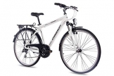 CHRISSON 28 Zoll Trekkingfahrrad Herren - Intouri Gent Weiss - Herren-Citybike mit 24 Gang Shimano Acera Kettenschaltung, Herren Trekkingrad mit Suntour Federgabel bequemtes Tourenfahrrad für Männer - 1