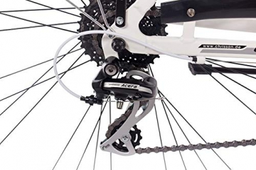 CHRISSON 28 Zoll Trekkingfahrrad Herren - Intouri Gent Weiss - Herren-Citybike mit 24 Gang Shimano Acera Kettenschaltung, Herren Trekkingrad mit Suntour Federgabel bequemtes Tourenfahrrad für Männer - 6
