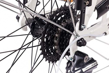 CHRISSON 28 Zoll Trekkingfahrrad Herren - Intouri Gent Weiss - Herren-Citybike mit 24 Gang Shimano Acera Kettenschaltung, Herren Trekkingrad mit Suntour Federgabel bequemtes Tourenfahrrad für Männer - 7