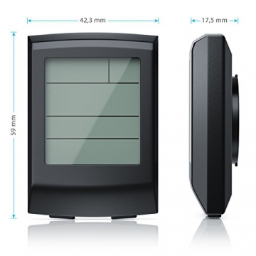 CSL - Fahrradcomputer kabellos | Fahrradtacho/Radcomputer/Tachometer | 13 Funktionen/Temperaturanzeige in °C | Reed-Sensor | inkl. Befestigungsmaterial | Hintergrundbeleuchtung | IP65 - 2