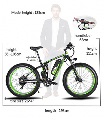 Extrbici XF800, E-Bike, 1000 W, 48 V, 13 Ah, Xf800, weiß - 2