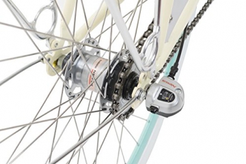 Fabric Cityrad - Hollandrad Damen Fahrrad mit Korb, Shimano Inter 3-Gang, 5 Farben, 14 Kg. (Pearl Whitechapel Deluxe, 45) - 4