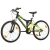 Fahrrad MTB Mountainbike Fully Full Suspension 24 Zoll Bikesport PARALLAX Shimano 18 Gang … (Schwarz Neon Grün) - 6