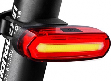 Fahrradlicht Set, FisherMo LED Fahhradbeleuchtung USB Wiederaufladbare Super Hell Fahrradlampe 400 Lumen mit Fahrrad Rücklicht, IPX6 Wasserdicht für Außen - 4