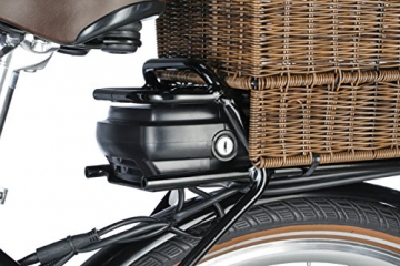 FISCHER E-Bike RETRO ER 1704, schwarz, Vorderradmotor 36 V/317 Wh und LED-Display - 