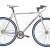 Fixie 28 Zoll Singlespeed Retro Fahrrad in weiß / blau 28“ Fitnessbike Fixed Gear Rennrad Bike Flip Flop Nabe 56 cm Rahmenhöhe Damen Herren (weiß / blau, 56) - 2