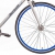 Fixie 28 Zoll Singlespeed Retro Fahrrad in weiß / blau 28“ Fitnessbike Fixed Gear Rennrad Bike Flip Flop Nabe 56 cm Rahmenhöhe Damen Herren (weiß / blau, 56) - 3