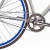 Fixie 28 Zoll Singlespeed Retro Fahrrad in weiß / blau 28“ Fitnessbike Fixed Gear Rennrad Bike Flip Flop Nabe 56 cm Rahmenhöhe Damen Herren (weiß / blau, 56) - 5