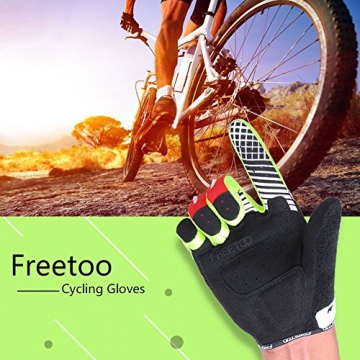 FREETOO Fahrradhandschuhe Radsporthandschuhe Vollfinger Mountainbike Handschuhe für Herren und Damen - Ideal gloves für Road Race, Radsport, Reiten, Wandern, Bergsteigen, Camping und mehr Sports im Freien - 7