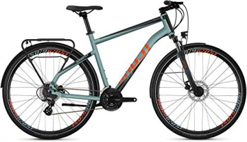 Ghost Square Trekking 2.8 AL U Trekking Bike 2019 (M, River Blue/Jet Black/Monarch Orange) - 1