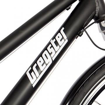 Gregster Herren Aluminium City-Bike Fahrrad StVZO, Schwarz, 28 Zoll, GR-6664 - 