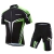 GWELL Herren Radtrikot Set Fahrrad Trikot Kurzarm + Radhose mit Sitzpolster L - 1