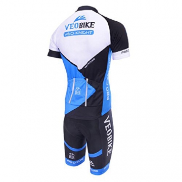 Herren Trikot Set Kurzarm Trikot Fahrradbekleidung Fahrradtrikot Männer Trikot Atmungsaktiv Schnell Rocknend Kurzarmtrikot Mit 3D Kissen Gepolsterte Bequemer - 2