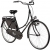 Hollandrad 28'' Bermuda Valencia Stadtrad Damen Holland Fahrrad Citybike Beleuchtung Gepäckträger Rücktrittbremse (schwarz) - 1