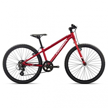 Orbea MX 24 Zoll Dirt Kinder Fahrrad 7 Gang MTB Rad Aluminium Mountain Bike, I015, Farbe rot - 1