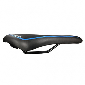 OUTERDO Fahrradsattel MTB Fahrradsitz Gel Mountainbike Sattel City Tourensattel Trekking Rennrad Sattel Schwarz und Blau - 4