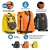 Rohtar Allround Series - Fahrradtasche - Fahrradrucksack - Gepäckträgertasche - Die ideale Reisetasche für Radfahrer - Verdeckte Gurte und Haken und voll wasserdichtes PVC-Gewebe - 18L Schwarz - 2