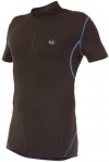 Ultrasport Herren Fahrradshirt mit Reißverschluß, black victoriablue, S, 10221 - 1